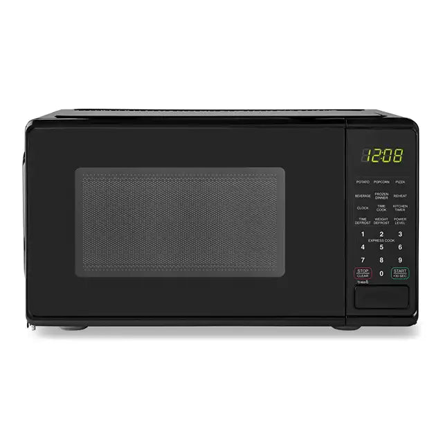 Countertop Microwave Oven, 700 Watts, Black, New, LED Display