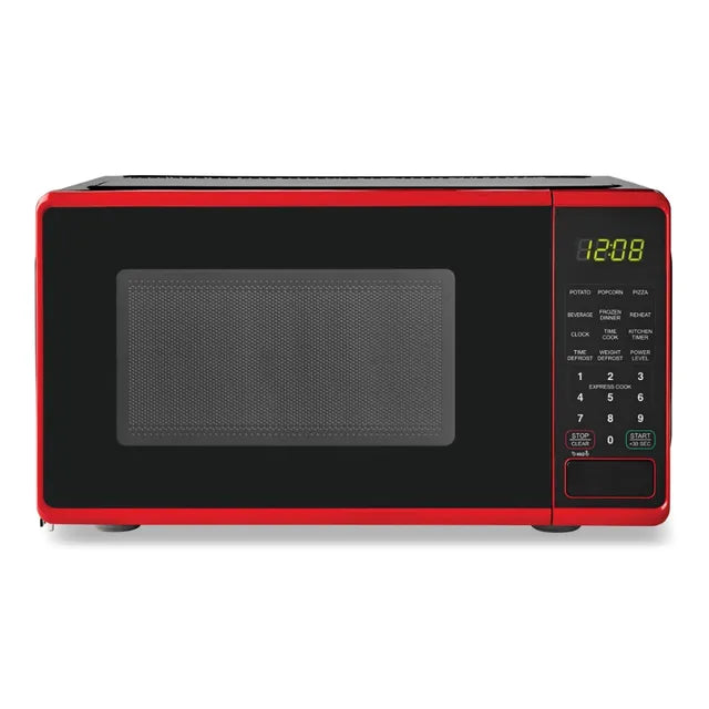 Countertop Microwave Oven, 700 Watts, Black, New, LED Display