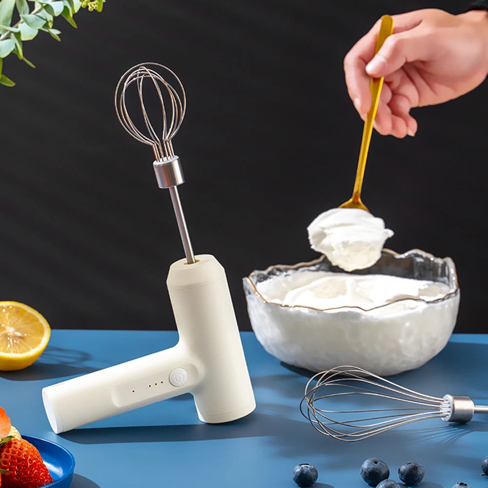 Wireless 3-Speed Portable Electric Mixer for Baking and Cooking