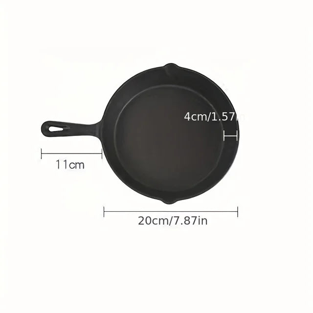 Frying Pan Cast Iron Uncoated Black Stir-Frying Kitchen Utensils