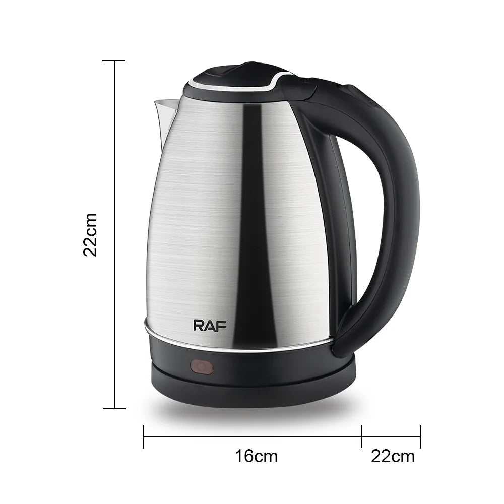 2L 1500W Stainless Steel Electric Kettle for Tea, Coffee, and More