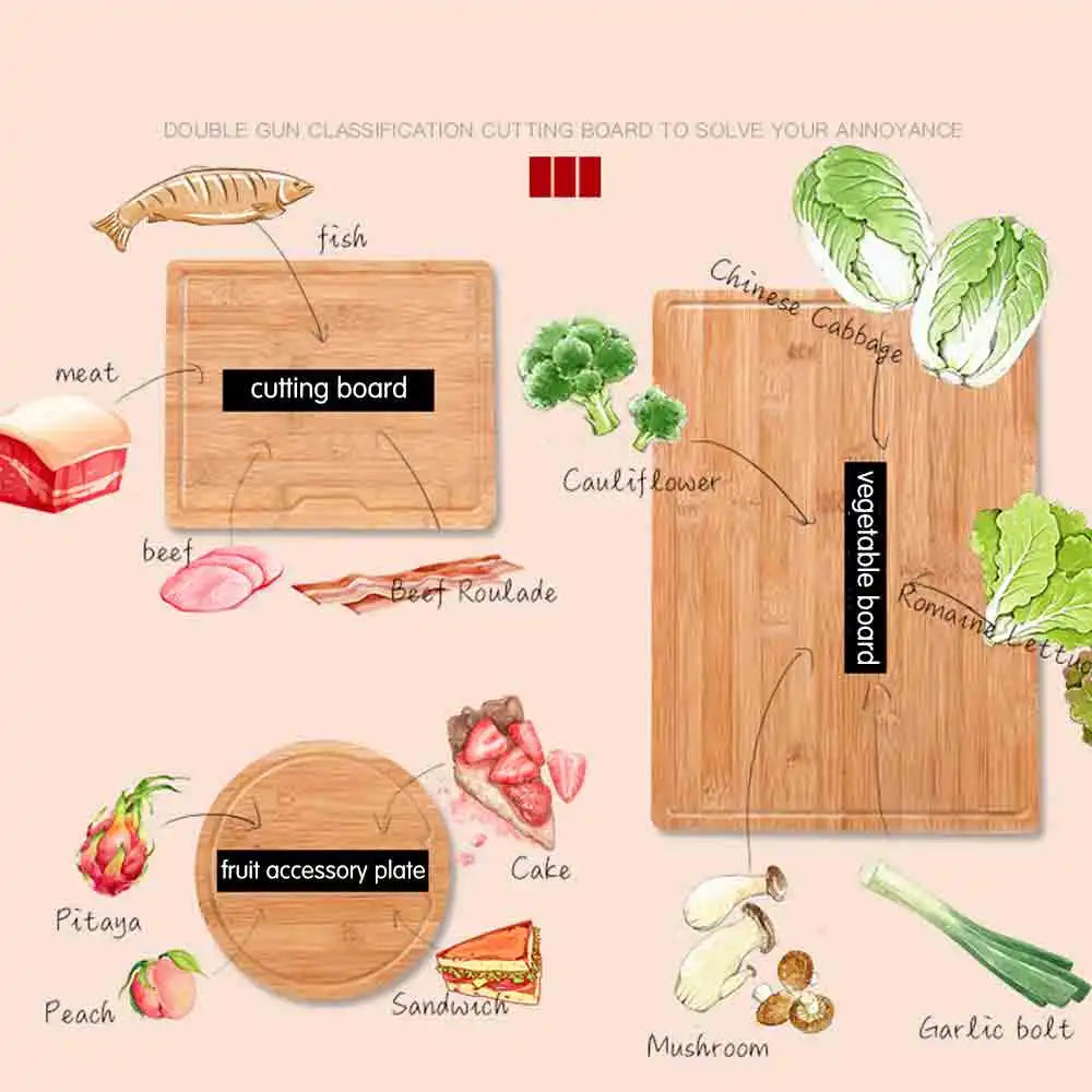 Bamboo Chopping Board, Charcuterie Board For Meat and more