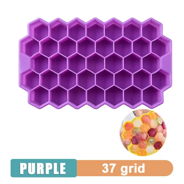 Giant Silicone Ice Cube Tray 4/6/8/15 Grid Food-Grade DIY Ice Maker