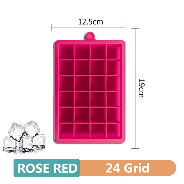 Giant Silicone Ice Cube Tray 4/6/8/15 Grid Food-Grade DIY Ice Maker