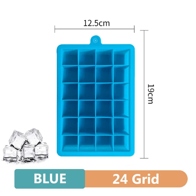 Giant Silicone Ice Cube Tray 4/6/8/15 Grid Food-Grade DIY Ice Maker