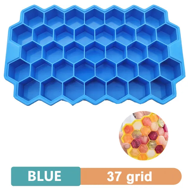 Giant Silicone Ice Cube Tray 4/6/8/15 Grid Food-Grade DIY Ice Maker