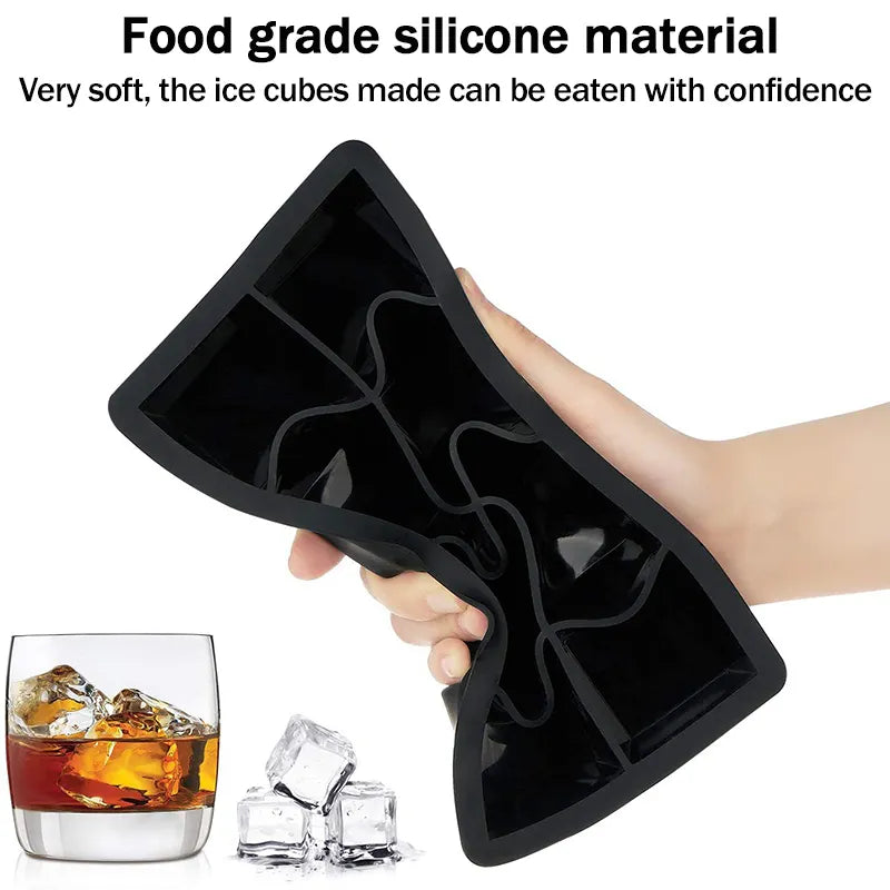 Giant Silicone Ice Cube Tray 4/6/8/15 Grid Food-Grade DIY Ice Maker