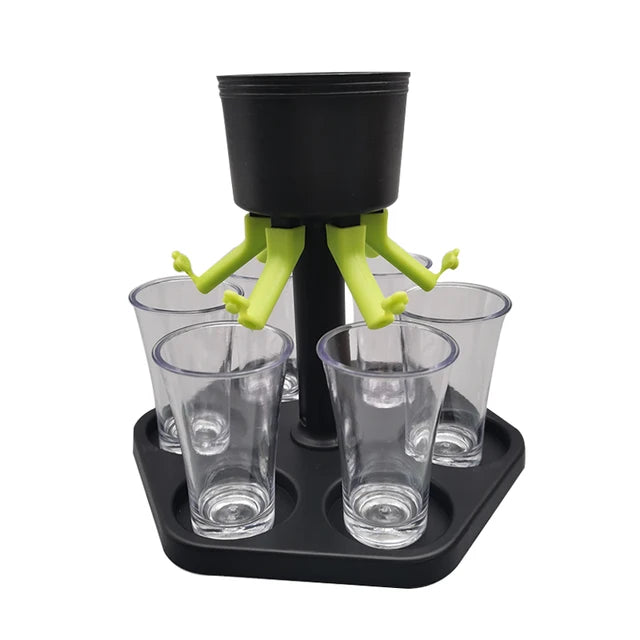 6 Shot Glass Dispenser - Party Perfection for All Beverages