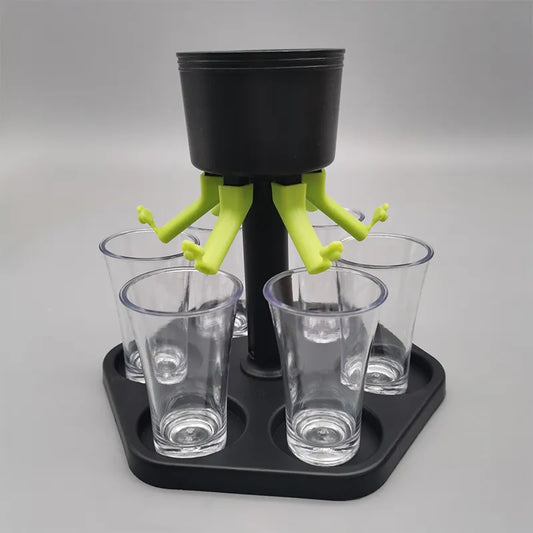 6 Shot Glass Dispenser - Party Perfection for All Beverages