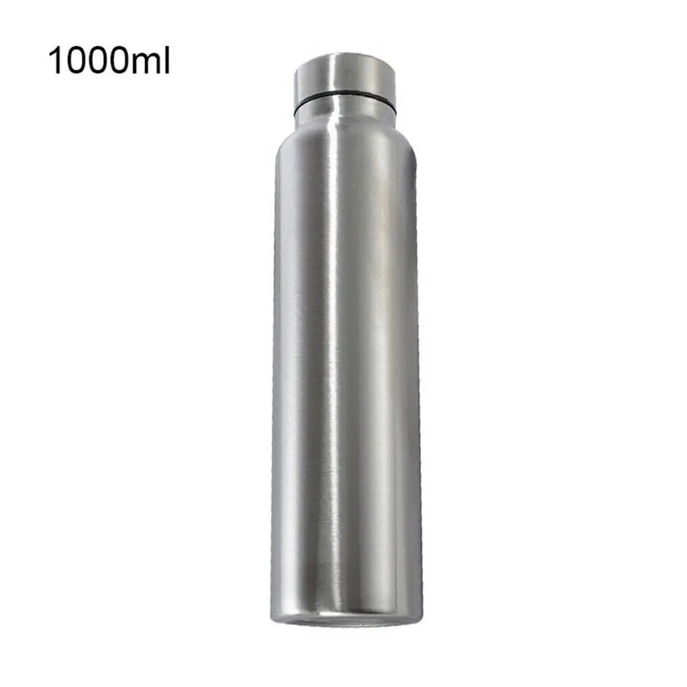 Stainless Steel Sport Water Bottle Single-layer Rugged Water Cup Metal