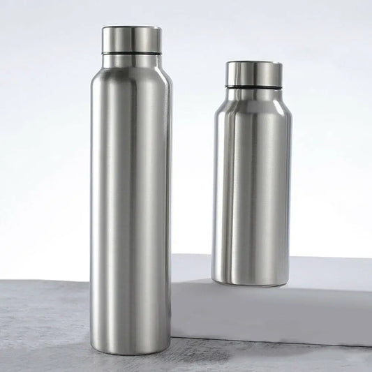 Stainless Steel Sport Water Bottle Single-layer Rugged Water Cup Metal