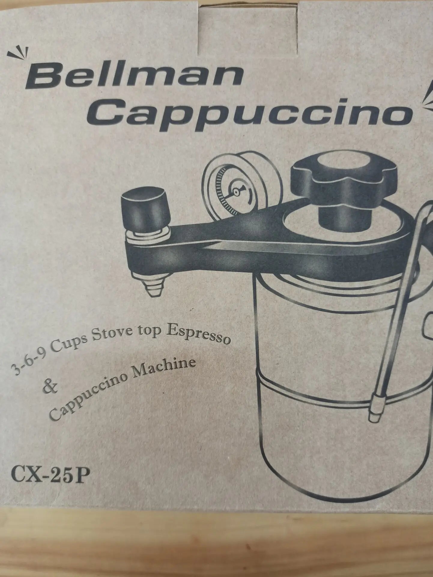 Bellman Cappuccino CX-25P dual valve stainless with pressure gauge