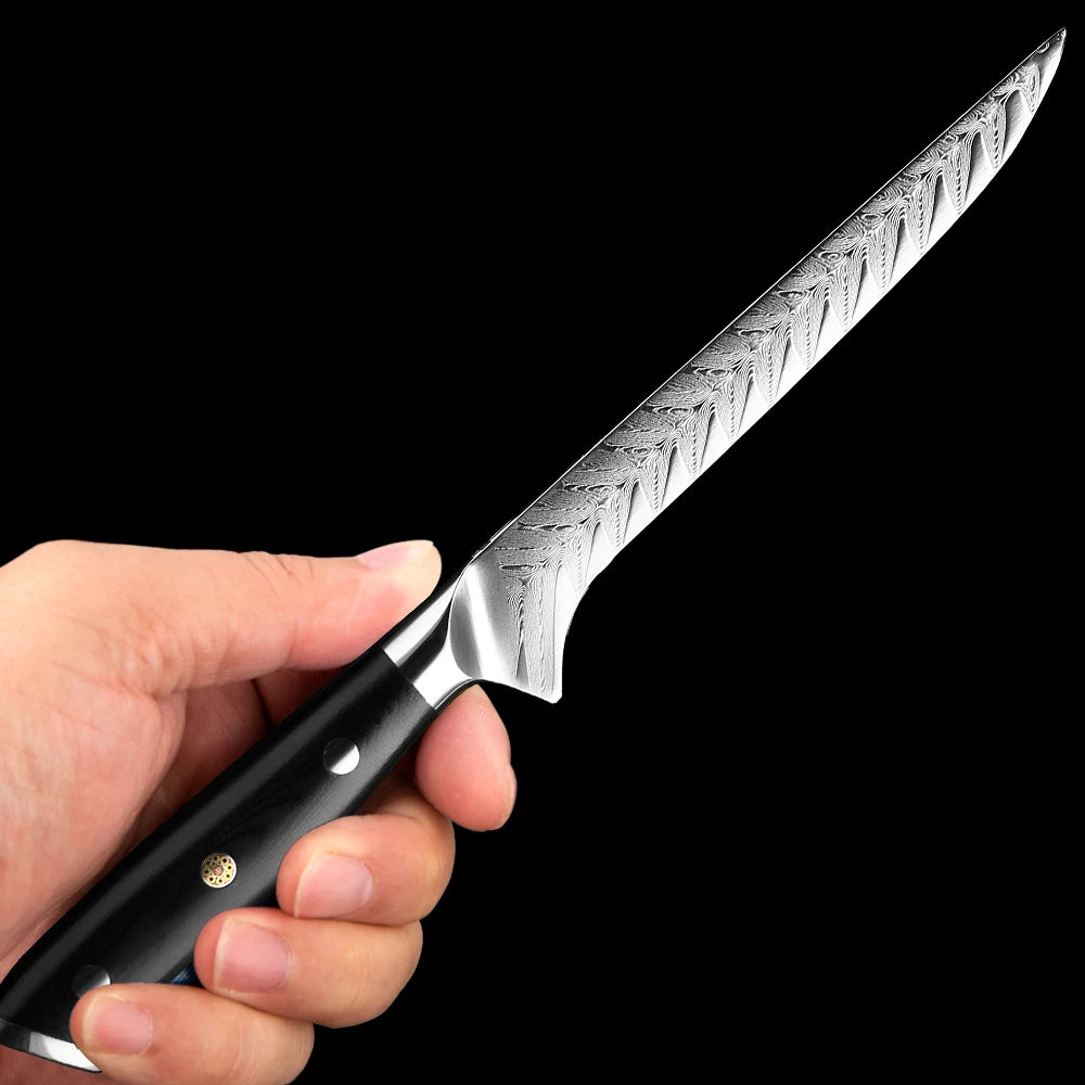 Boning & Fillet Sharp knife , Curved, Flexible, Poultry, and Meat