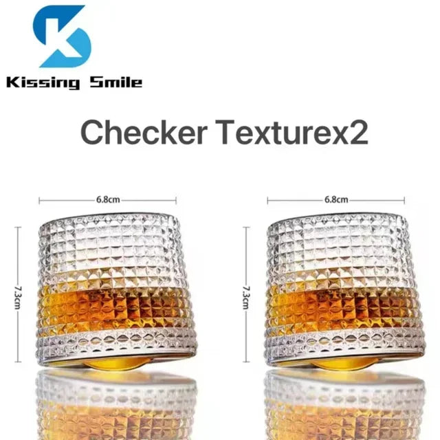 Creative Whiskey Glasses Durable Spinning Glassware