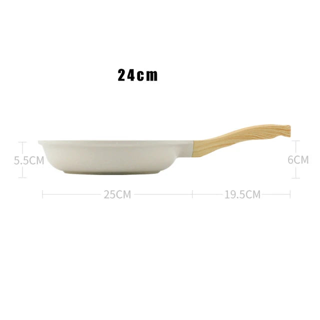 Durable Frying Pan Non-stick Ceramic Pot Induction Universal Cookware