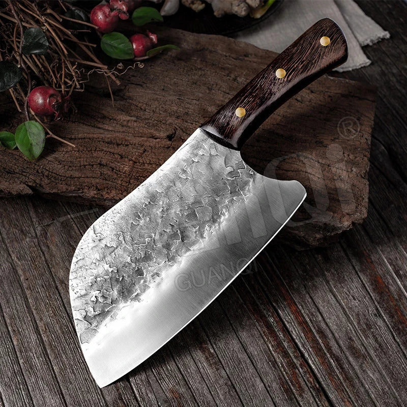 Handmade Forged Kitchen Knife Chef Knife High-carbon Bone Chopper