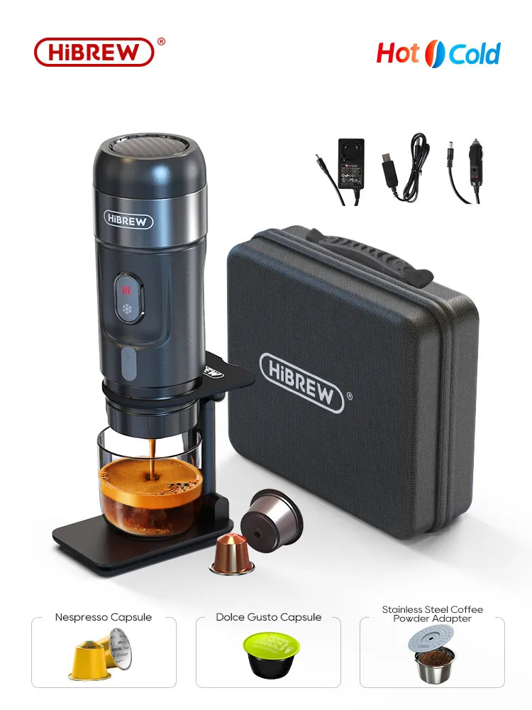 HiBREW Portable Coffee Machine for Car & Home Expresso Coffee Maker