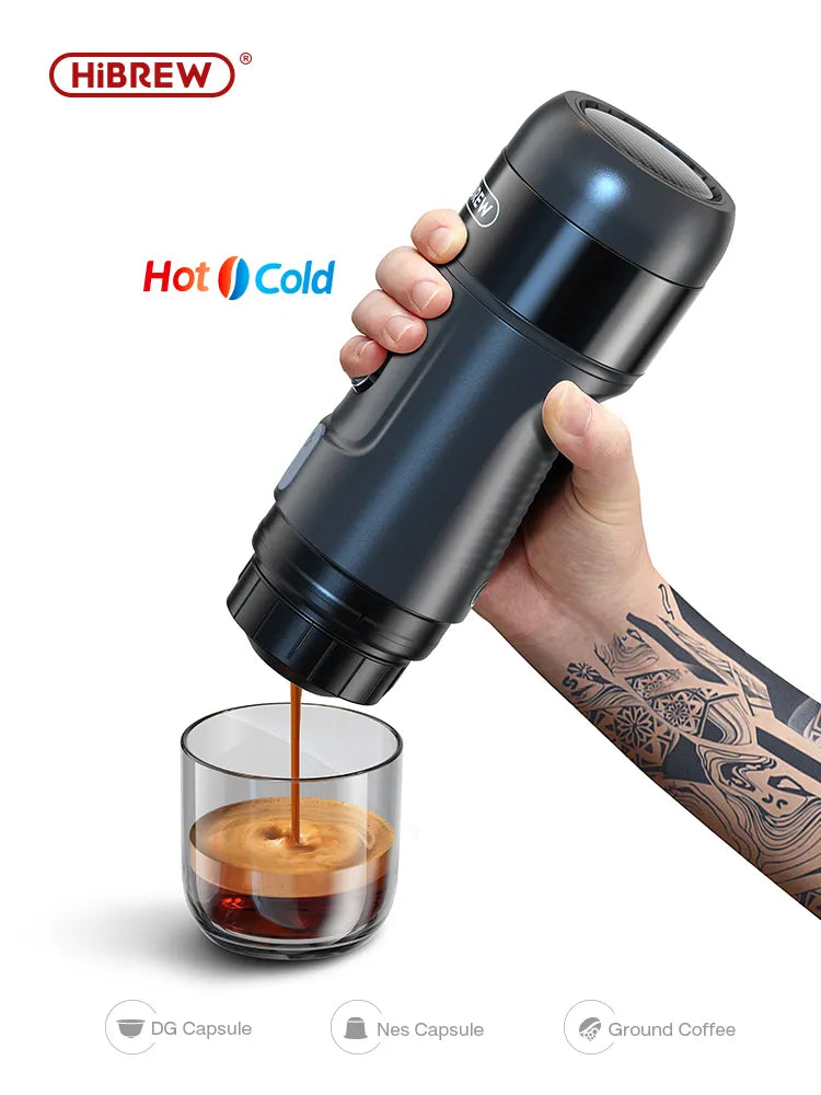 HiBREW Portable Coffee Machine for Car & Home Expresso Coffee Maker