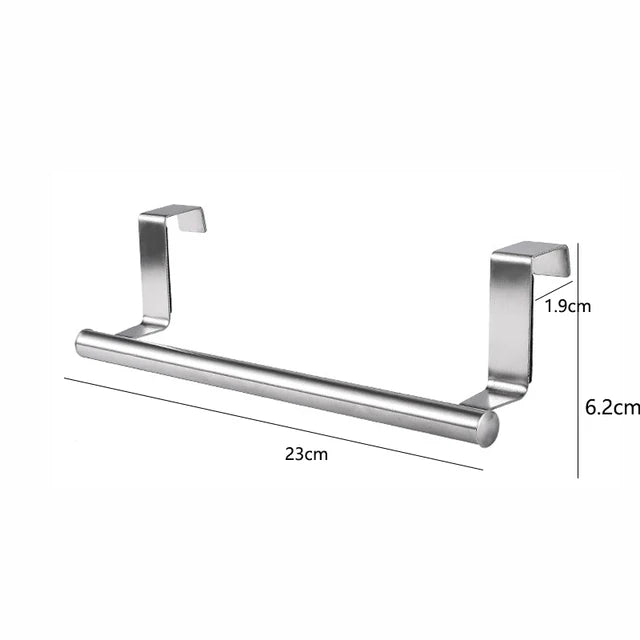 Kitchen Cabinet Door Towel Bar Stainless Steel Towels Hooks