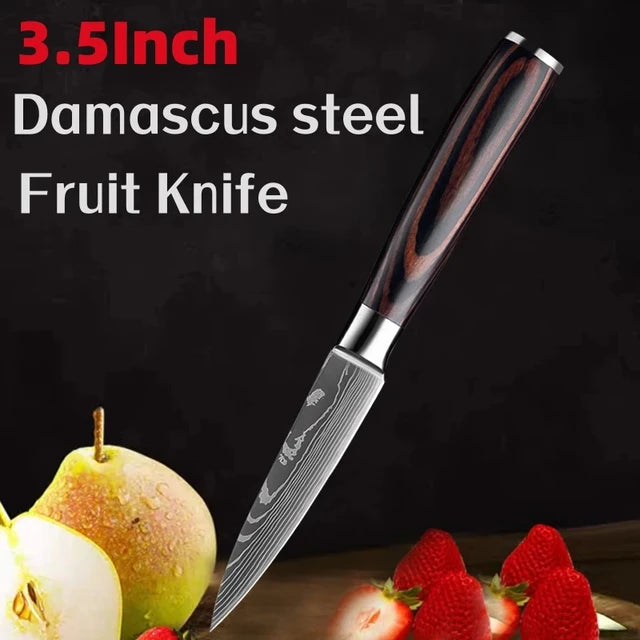 Kitchen Knife - Professional Utility Knife and Santoku Meat Cleaver.