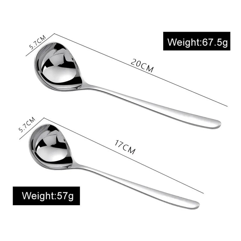 Stainless Steel Thickening Spoon Long Handle Soup Ladle