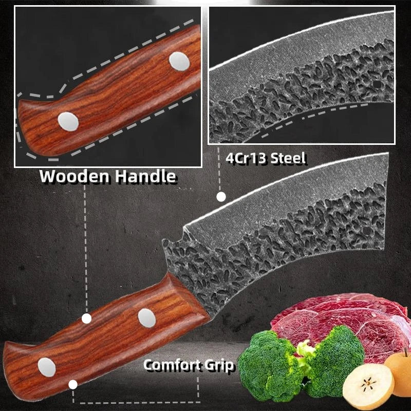 Stainless Steel Meat Cleaver for Cutting and Boning