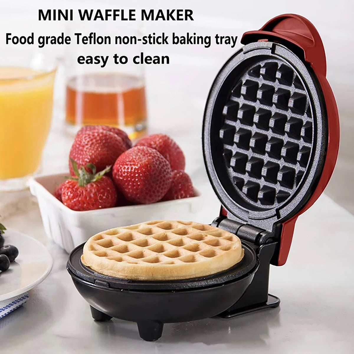 Multi-Function Double-Sided Breakfast Waffle Maker & Roaster