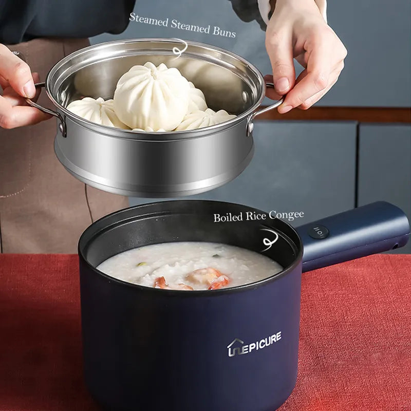 1.8L Multifunction Cooker: Rice Cooker and Hot Pot with Non-Stick Pan