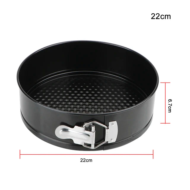 Non-Stick Round Cake Pan Bakeware Removable Bottom Carbon Steel