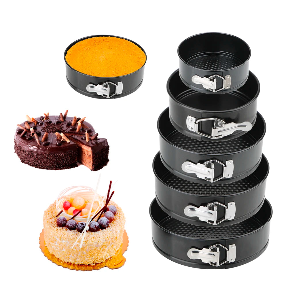 Non-Stick Round Cake Pan Bakeware Removable Bottom Carbon Steel