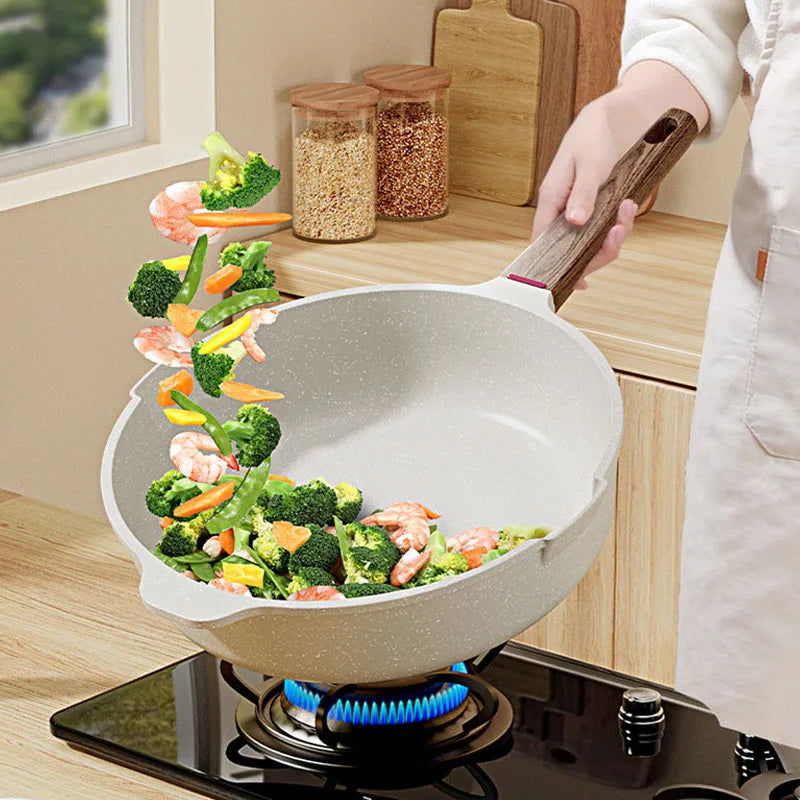 Non-Stick Pan Frying Pan Wok Pan Home Steak Skillet Saucepan