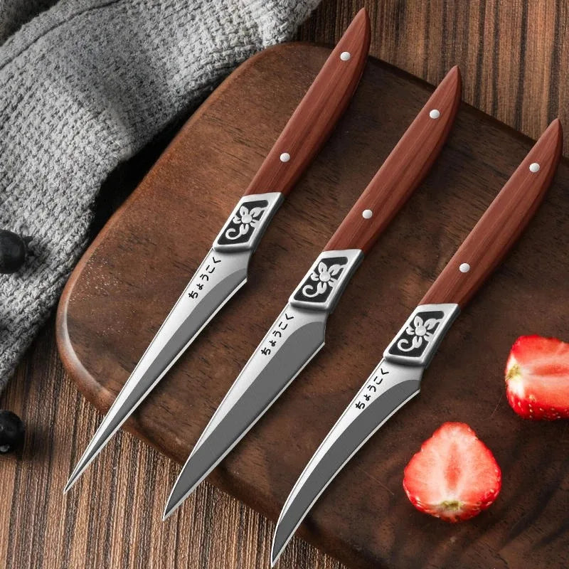 Chef Carving Knife Set: Sharp Small Kitchen Knives for Food Carving