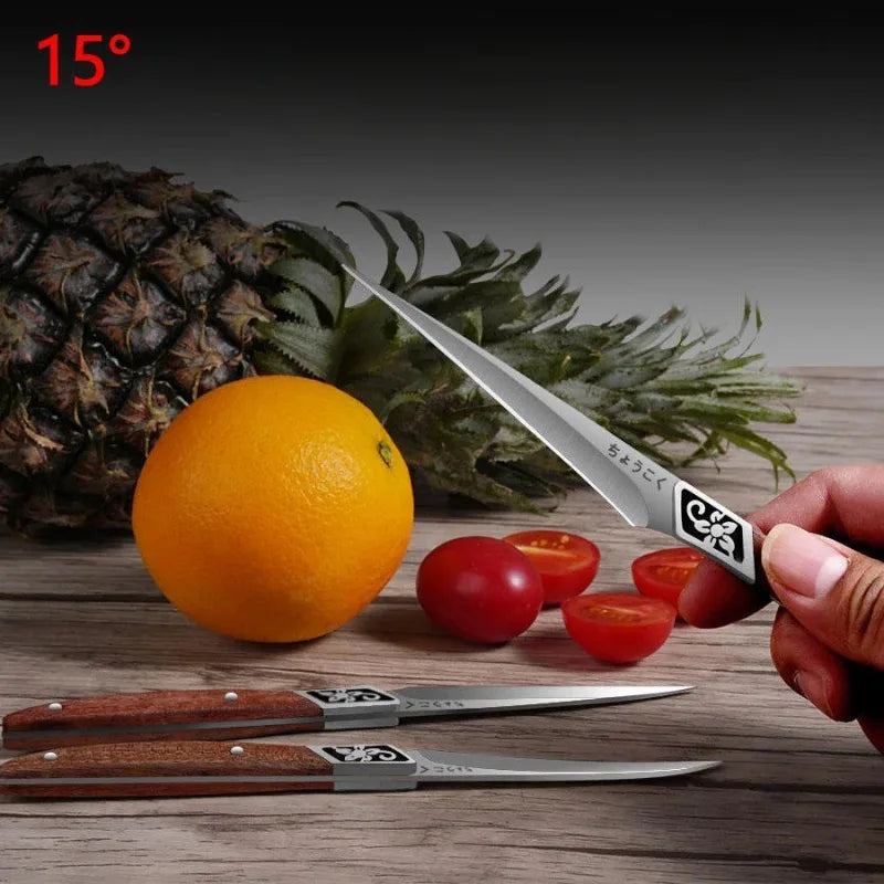 Chef Carving Knife Set: Sharp Small Kitchen Knives for Food Carving