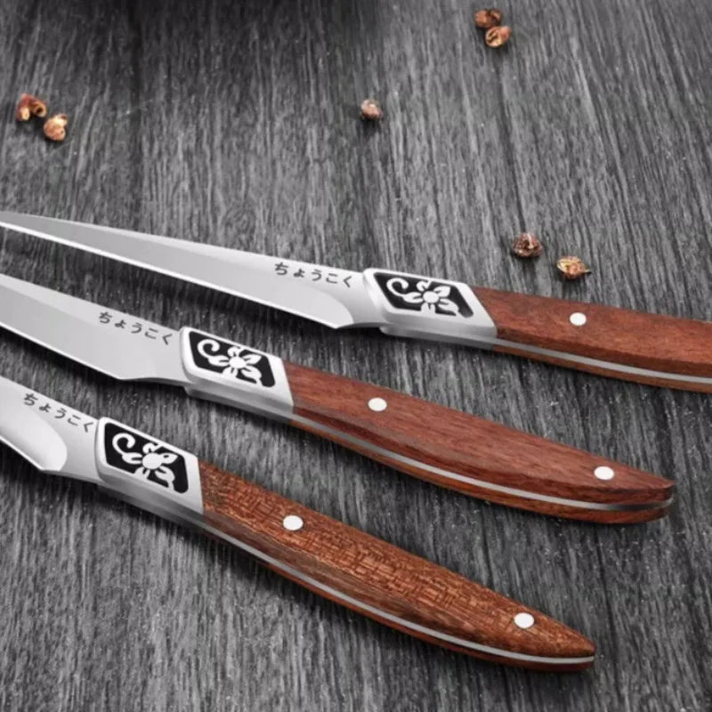 Chef Carving Knife Set: Sharp Small Kitchen Knives for Food Carving