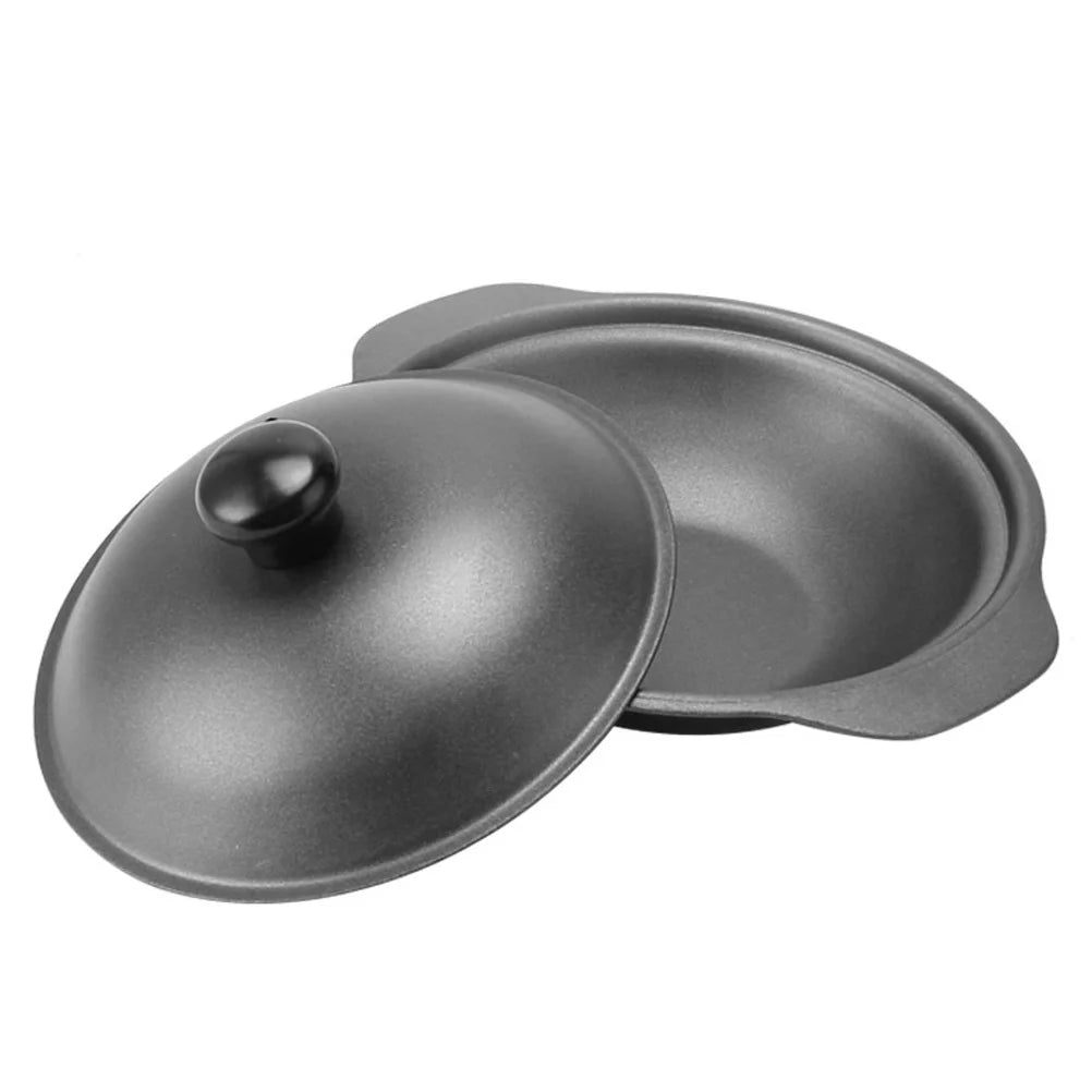 Pot Iron Cast Casserole Lid Oven Clay Pans Pan Aluminum Lids