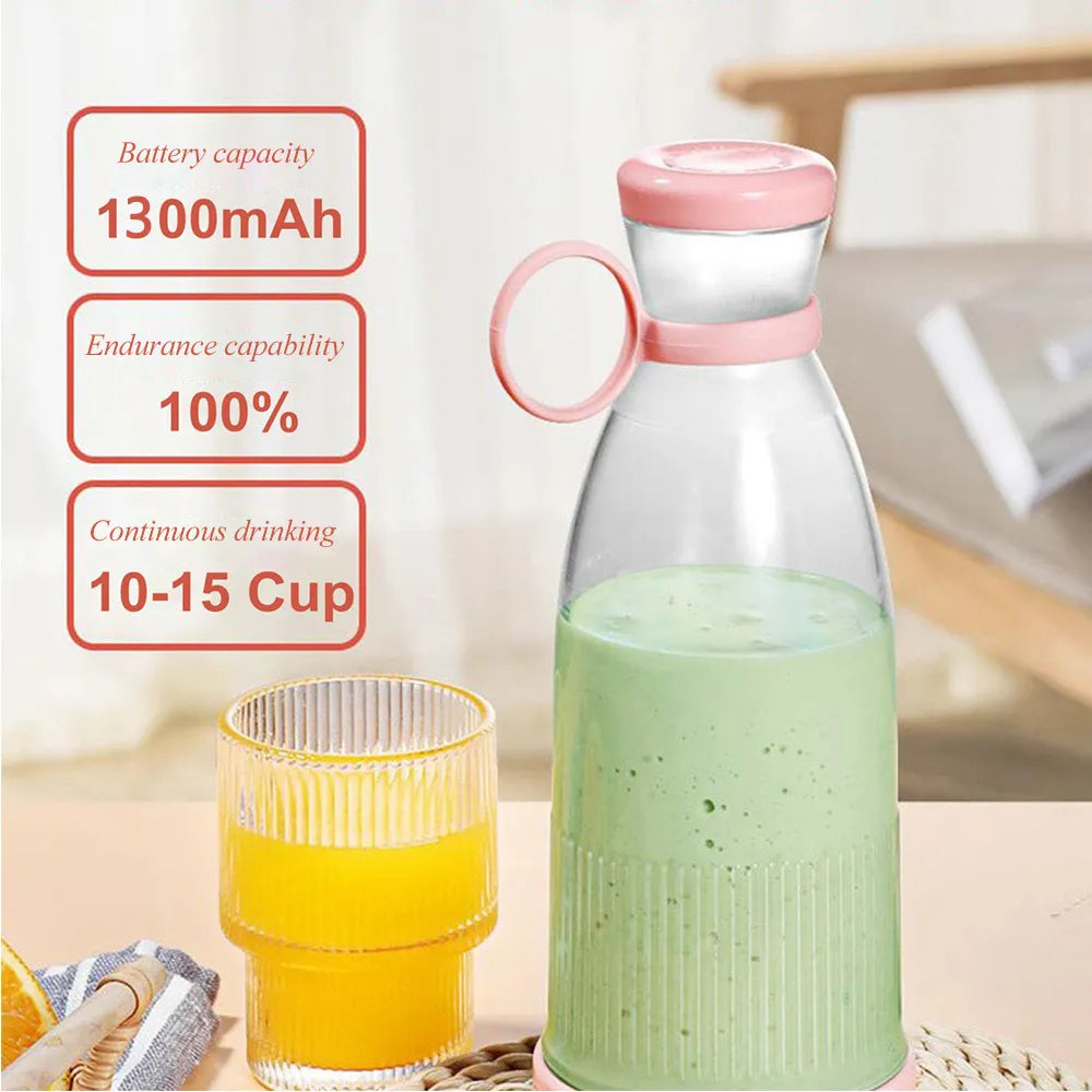 Rechargeable USB Portable Blender: Mini Smoothie & Juice Maker