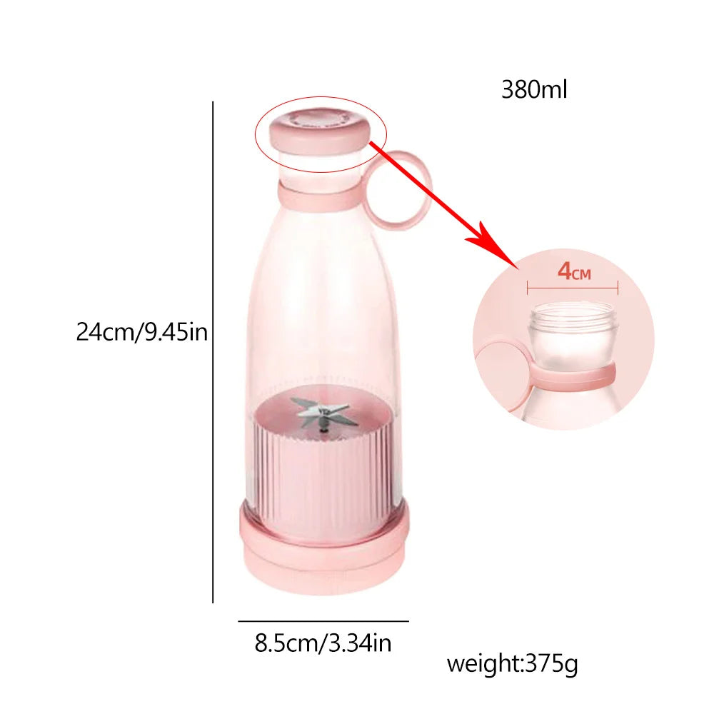 Rechargeable USB Portable Blender: Mini Smoothie & Juice Maker