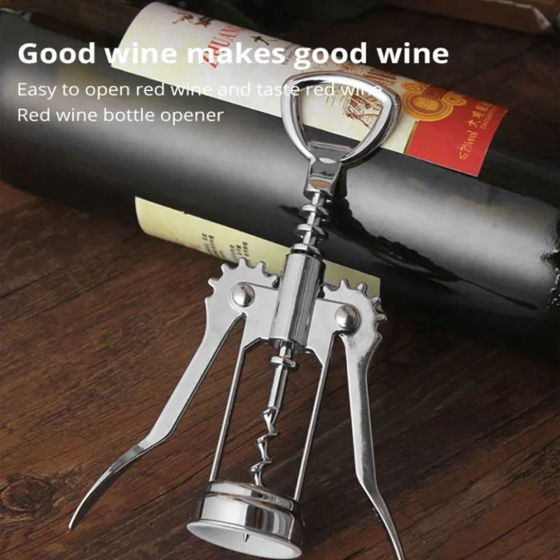 Red Wine Bottle Opener Beer Driver SteelWine Corkscrew Wine Opener Multifunctional Stainless Corkscrew Kitchen Supplies