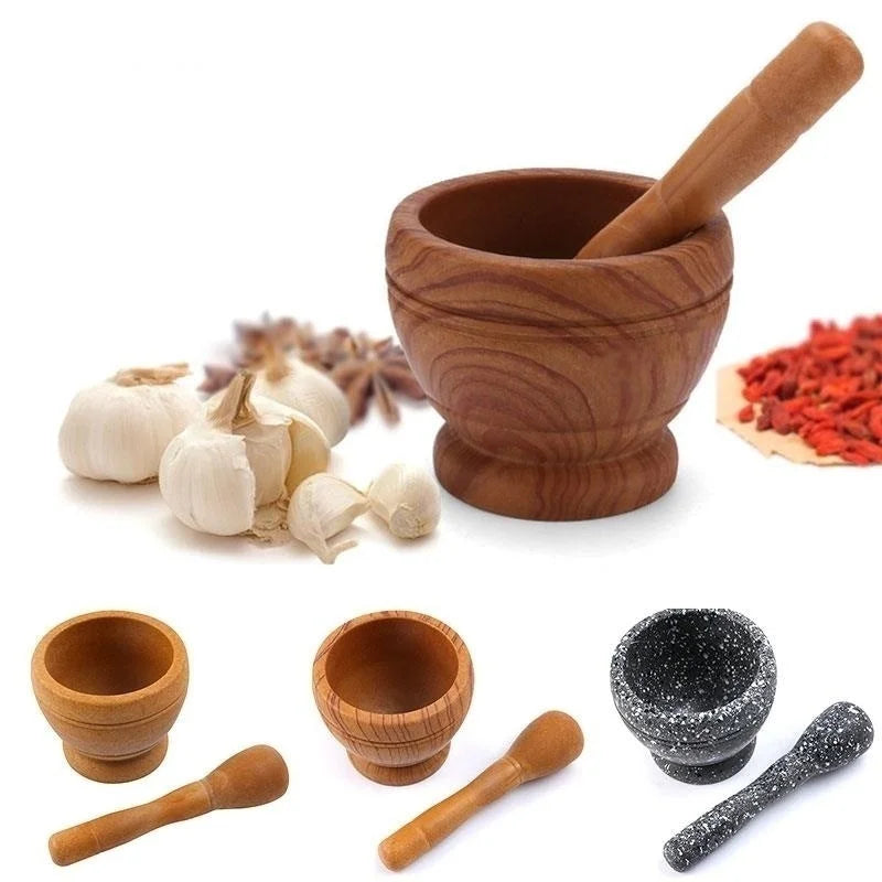 Resin Mortar and Pestle for Grinding Herbs, Garlic, and Spices