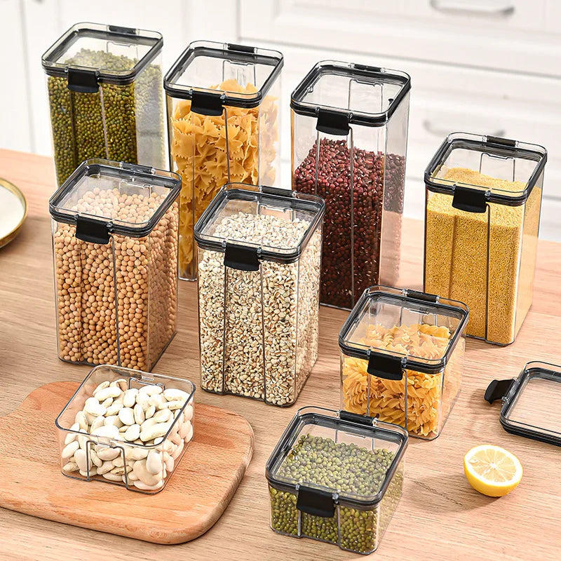 Sealed Jars Moisture-Proof Organizer Set with Large Capacity