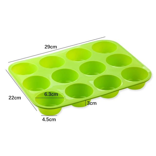 Silicone Cake Mold Round Shape Rectangular Muffin Cupcake Baking Pans