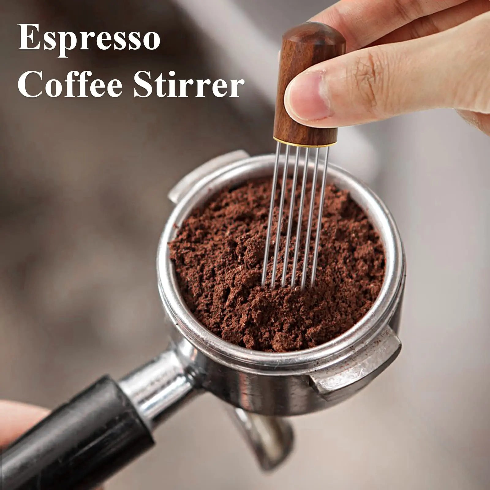 Stainless steel espresso accessories: tampers and more for baristas