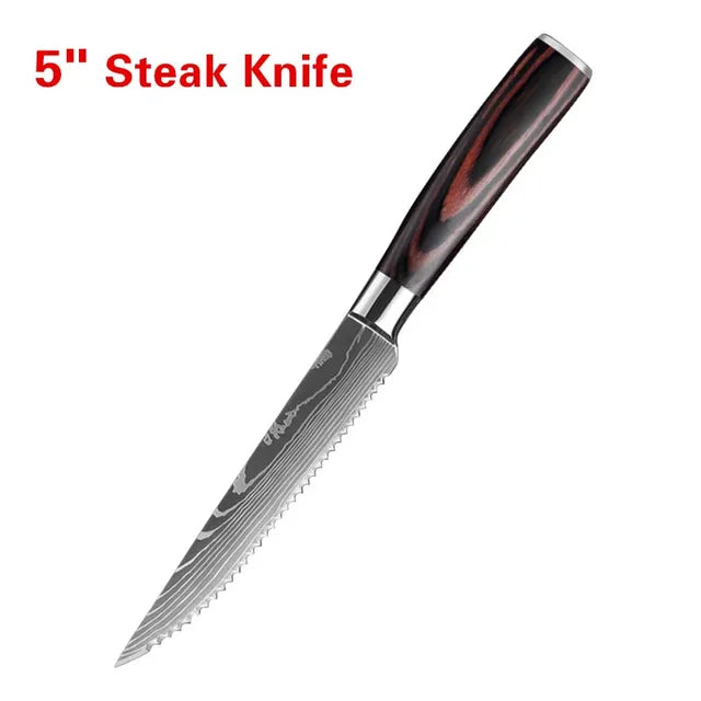 Stainless Steel Steak Knife Sharp Blade for Kitchen and Filleting