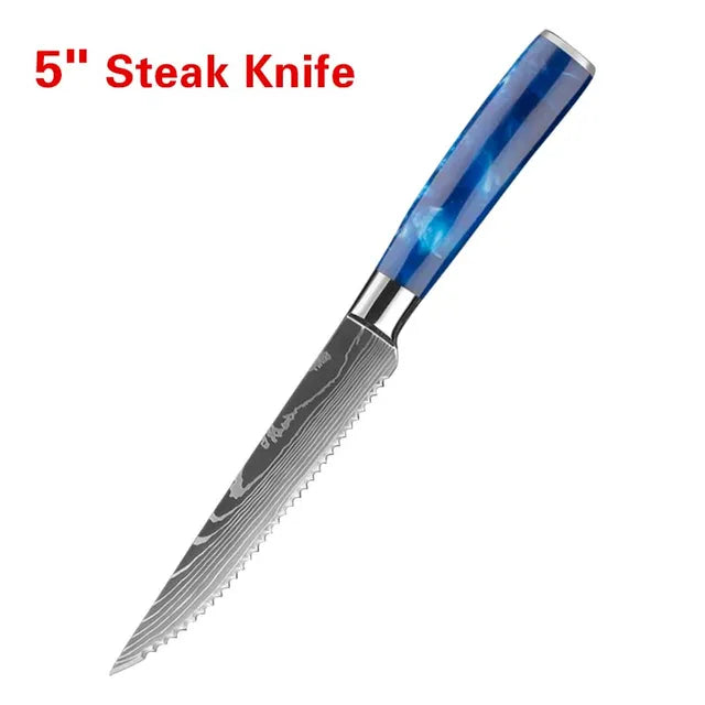 Stainless Steel Steak Knife Sharp Blade for Kitchen and Filleting