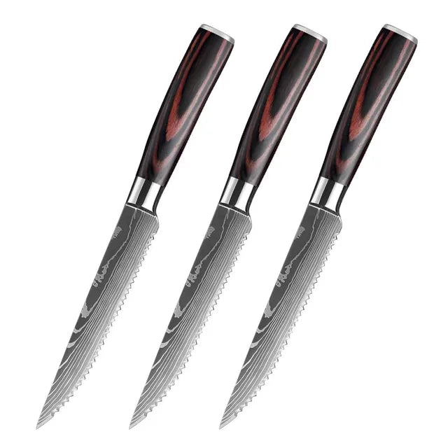 Stainless Steel Steak Knife Sharp Blade for Kitchen and Filleting