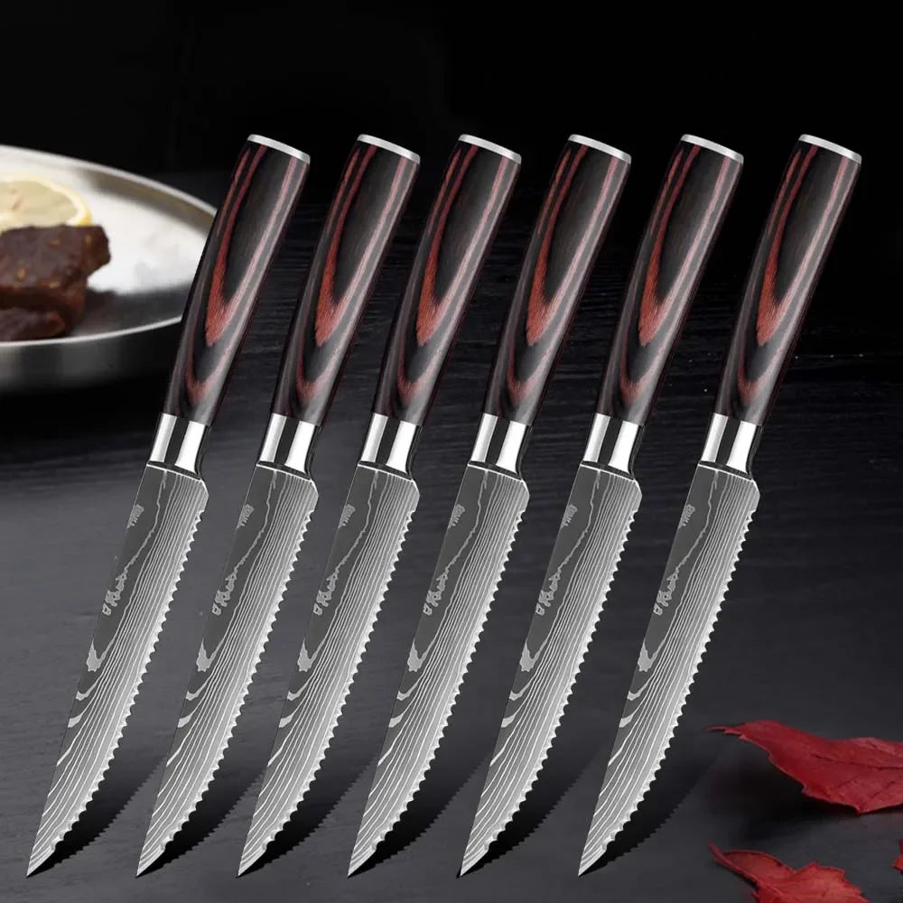 Stainless Steel Steak Knife Sharp Blade for Kitchen and Filleting