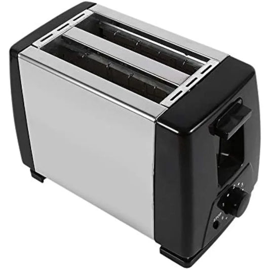 Stainless Steel Toaster with Extra-Wide Slots and One-Click Cancel