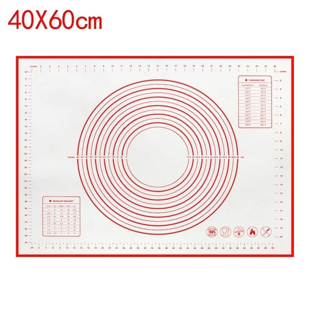 Silicone Non-Stick Baking Mat Kneading Pad Dough Mat Pizza Cake Dough