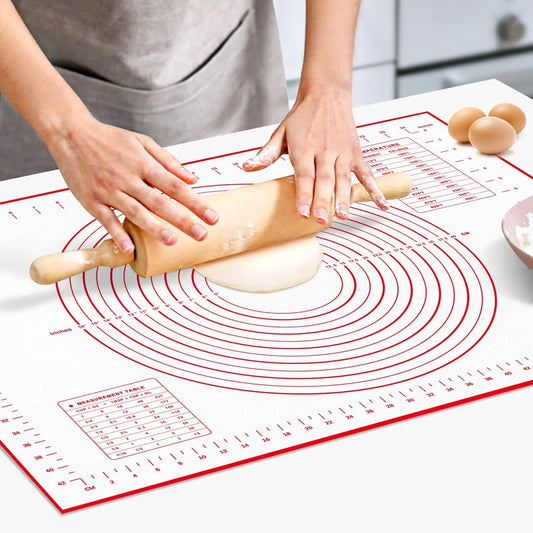 Silicone Non-Stick Baking Mat Kneading Pad Dough Mat Pizza Cake Dough