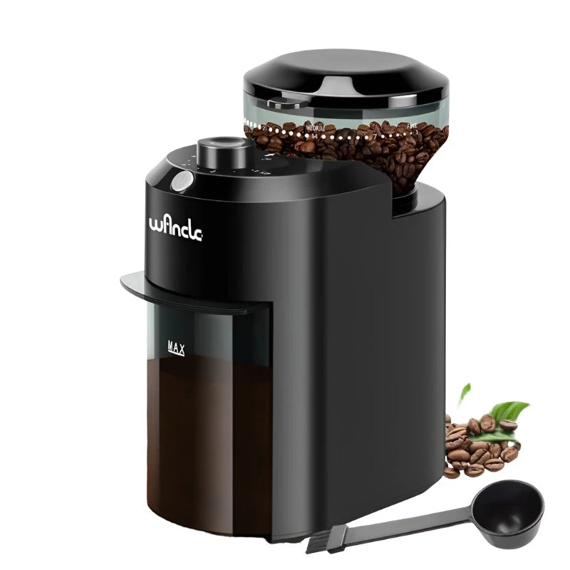 Electric Burr Coffee Grinder Adjustable Burr Mill Coffee Bean Grinding